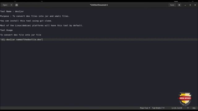 Dex2Jar - (Dex To Jar Converter)| TOD 151 | Briskinfosec
