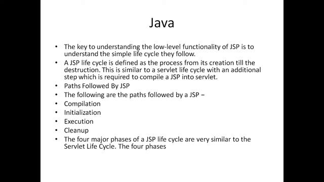 Java Server Pages смотреть онлайн