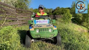 Дети и Машина. Милан, Диана и Даня играют в полицию и полицейские машины. Манкиту