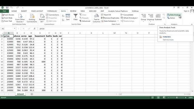 Creating a Correlation Table in Excel смотреть онлайн