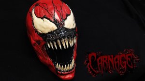 Как сделать маску-шлем симбиота Карнажа из бумаги ?