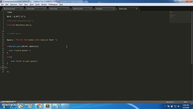 10 PHP Mysql and Bootstrap Crud Application delete record from database смотреть онлайн