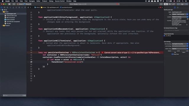 Core Data. Урок 01 - Создание приложения с нуля смотреть онлайн