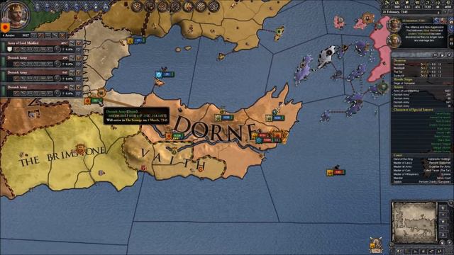 Crusader Kings 2: Game of thrones mod- Nymeria in Dorne #18 смотреть онлайн