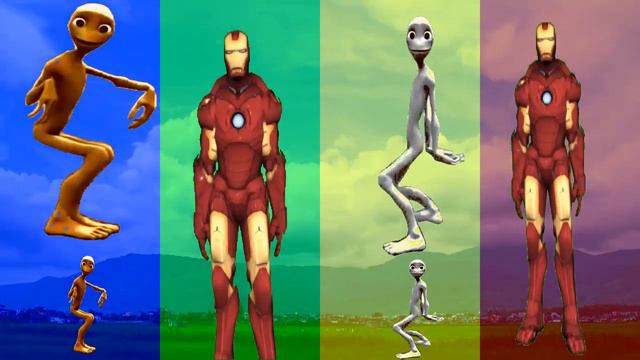 COLOR DANCE CHALLENGE DAME TU COSIT- Green Alien Funny Dance Episode 35-Funny Jostong KG смотреть онлайн