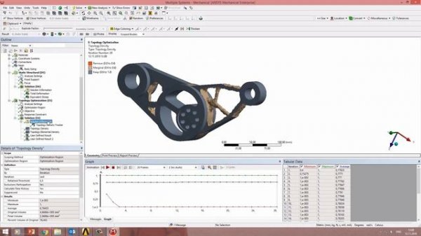 Топологическая оптимизация в ANSYS Mechanical R19.2