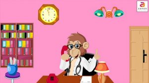 Five Little Monkeys Jumping On The Bed | Kindergarten Nursery Rhymes | English Rhymes For Children