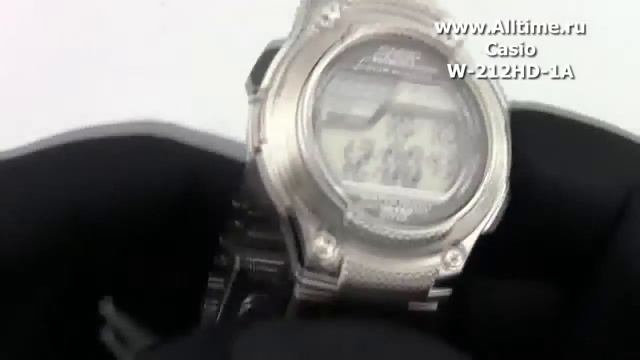 Мужские японские наручные часы Casio W-212HD-1A смотреть онлайн