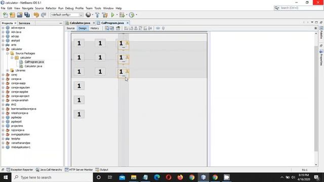 java calculator part 1 | using swing in java смотреть онлайн