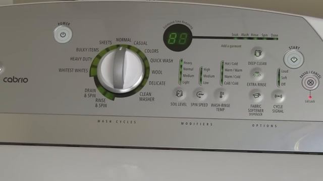Washing Machine Diagnostic Test & Error Codes (Cabrio, Bravo, & Kenmore Oasis) смотреть онлайн