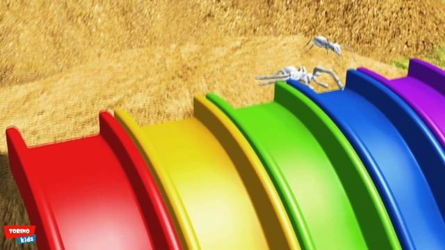 Concrete Mixer multi-colored Learning colors and numbers on Animals смотреть онлайн