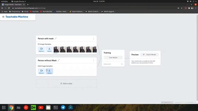 Mask Detection Model Using Teachable Machine смотреть онлайн