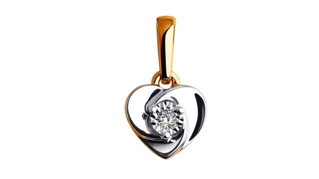 ЗОЛОТЫЕ ПОДВЕСКИ С БРИЛЛИАНТАМИ ОТ ЮВЕЛИРНОЙ КОМПАНИИ  