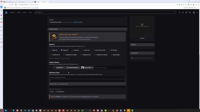 05 - How To Create Artstation Portfolio 2-5