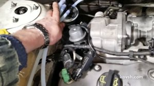 Устанавливаем прозрачные топливные трубки на Ford Connect TDCi 1.8d, HCPA