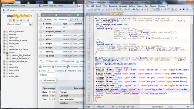 Website - Membuat Sistem Template Tabel dan CSS Header PHP MySQL CSS смотреть онлайн