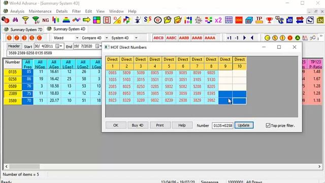 Win4D Advance Software Tips For 22 July 2020 смотреть онлайн