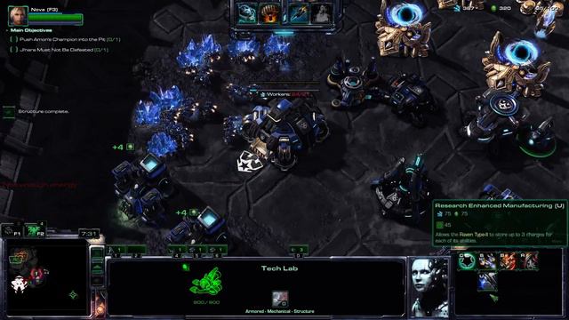 StarCraft 2 Co Op Nova Brutal Lv.14 Chain of Ascension with Karax смотреть онлайн