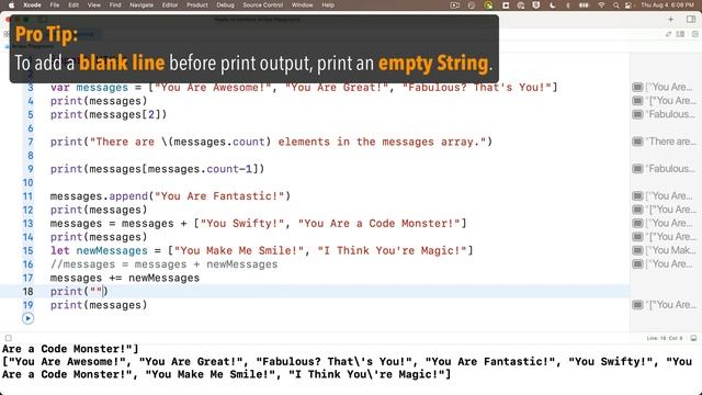 Ch. 1.13 Arrays in Swift (You Are Awesome SwiftUI app) смотреть онлайн