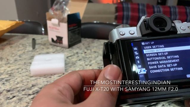 Fuji X-T20 Samyang 12MM F2.0 Lens quick unboxing смотреть онлайн