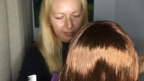 АСМР Причёска , Расчёсывание волос. Парикмахер.Ролевая игра. Шёпот.