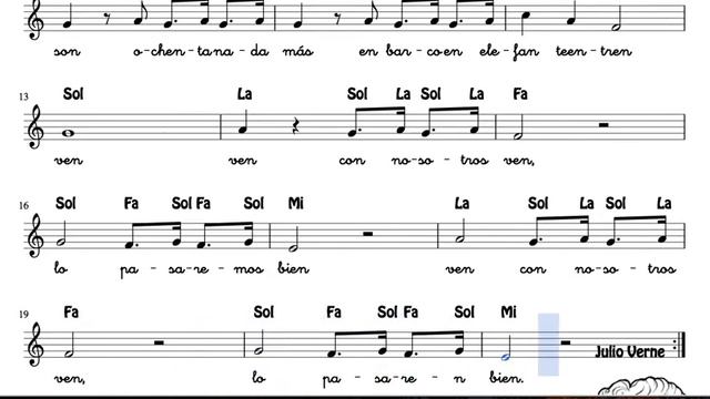 Around The World In 80 Days Notes Sheet Music For Flute Violin And Oboe Spanish Notes