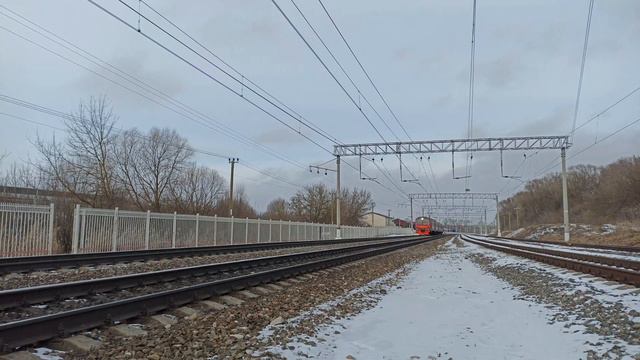 ЭД4МК-0022 Тула–Орëл следует по перегону Тула 1 — Ясная Поляна смотреть онлайн