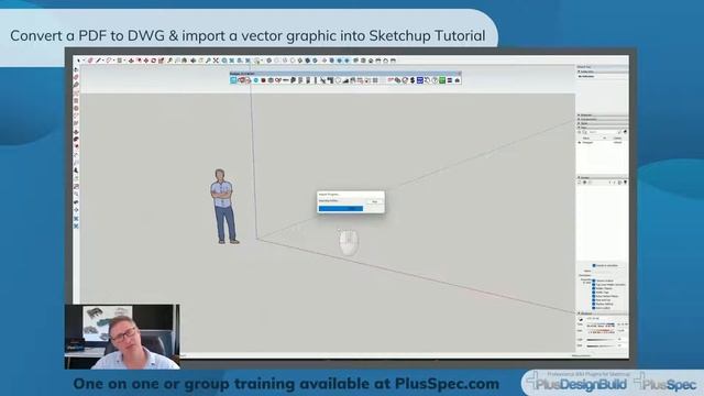 Importing a Vectorized PDF into Sketchup смотреть онлайн