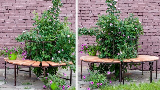 Садовые скамейки ➡ Обустраиваем садовый участок ? Интернет-магазин hitsad.ru смотреть онлайн