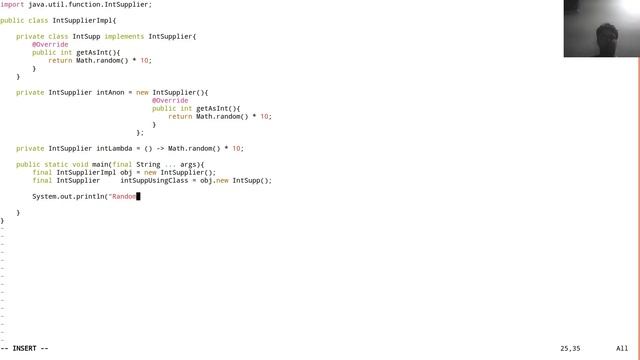 Use IntSupplier functional interface to create supplier of random values смотреть онлайн