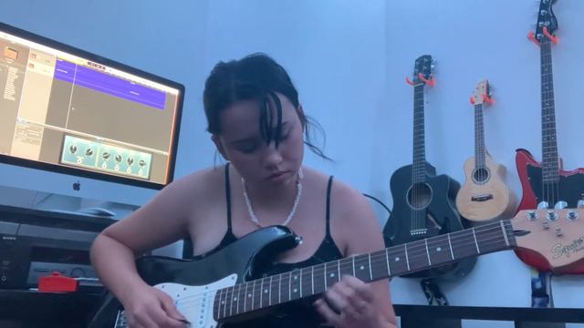 Playing a groove I wrote on my first electric guitar! смотреть онлайн