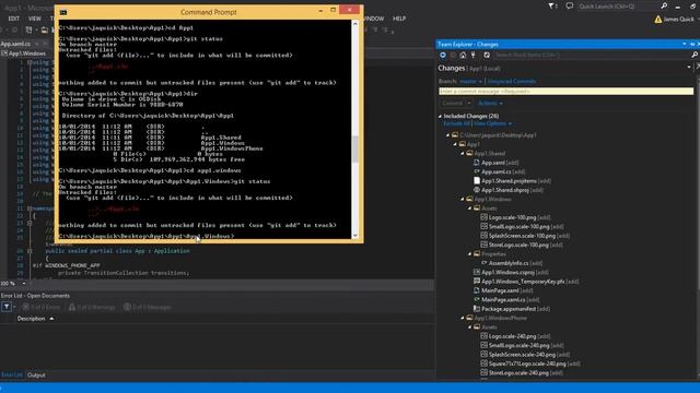 Git in Visual Studio смотреть онлайн