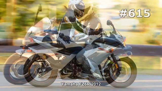 #615. Классный мотоцикл Yamaha FZ6R 2012 смотреть онлайн