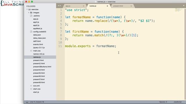 Exporting Multiple JavaScript Functions from a Node Module смотреть онлайн