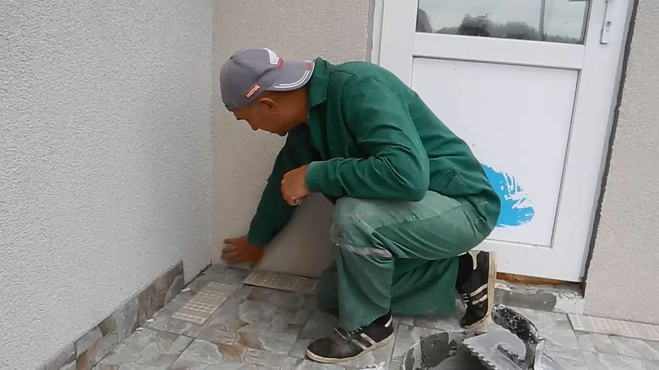 Сами облицовываем свое крыльцо плиткой ч.9 смотреть онлайн