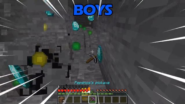 How boys and girls mine diamonds in minecraft смотреть онлайн