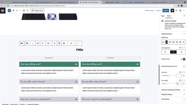 Kadence Tutorial: How to Use the Color Palette Feature in Kadence Theme and Kadence Blocks смотреть онлайн