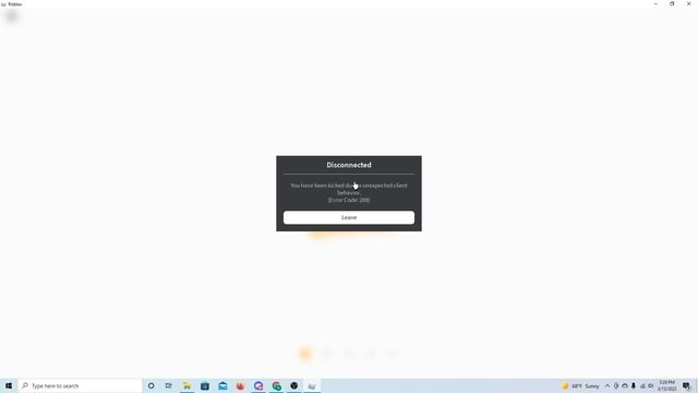 roblox unexpected client behavior kick how do i fix??????? смотреть онлайн