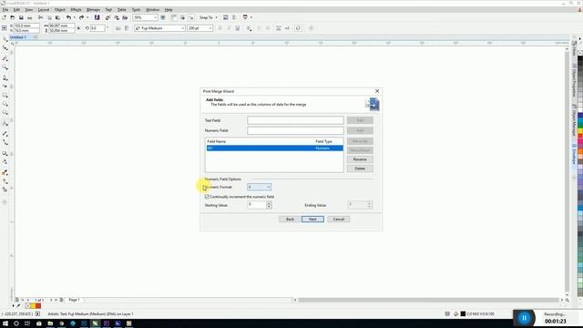 How to insert numbering in coreldraw | Print merge in coreldraw x7 |DTP смотреть онлайн