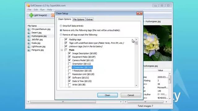 Erase/Scrub/Clear/Wipe Out/Delete Exif Metadata from Digital Photos with Ease Using ExifCleaner смотреть онлайн