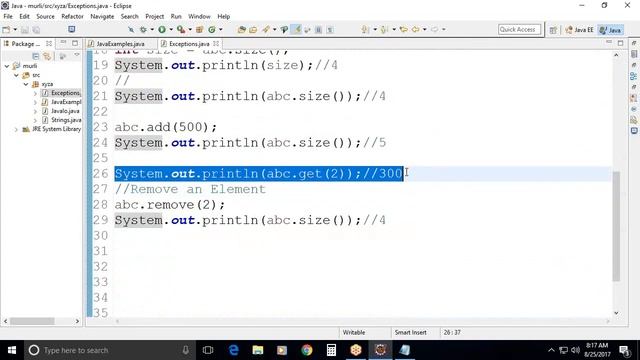 Java ArrayList смотреть онлайн