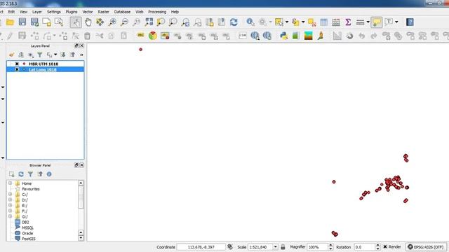 Belajar Koordinat Excel to Point QGIS смотреть онлайн