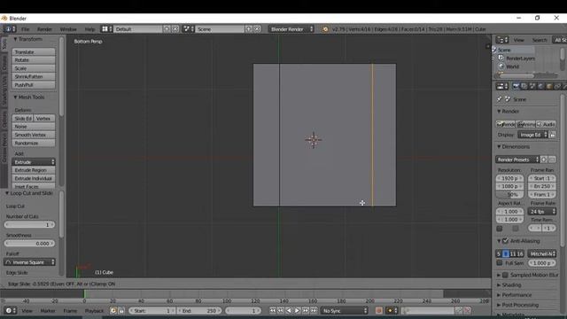 Dasar Blender 3D 2.79 - Pemodelan Meja (Primitive Modelling) смотреть онлайн