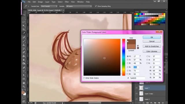 Photoshop Speed Paint: Forest Doe смотреть онлайн