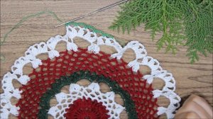 САЛФЕТКА КРЮЧКОМ для начинающих. Очень простая в исполнении! Давайте СВЯЖЕМ ВМЕСТЕ! 2ЧАСТЬ.СХЕМА.??