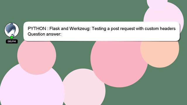PYTHON : Flask and Werkzeug: Testing a post request with custom headers смотреть онлайн