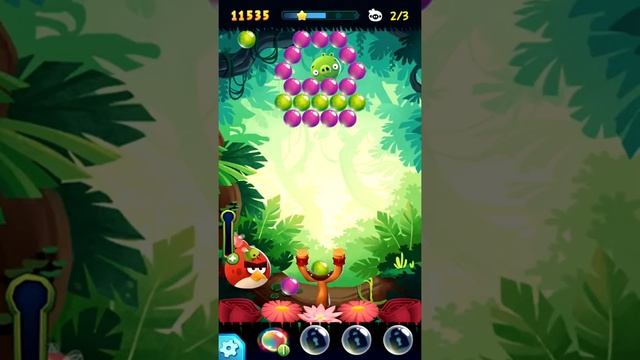 Angry Birds Pop Bubble Shooter - 3 Stars Walkthrough Level 3 [4K 60FPS] смотреть онлайн