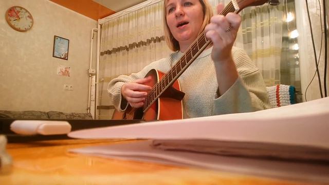 Красивая песня под гитаруА над речкой туман белый белый