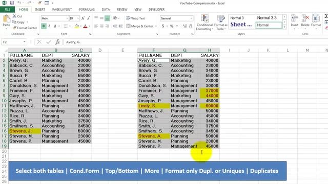 A Comparison of Two Excel Lists смотреть онлайн