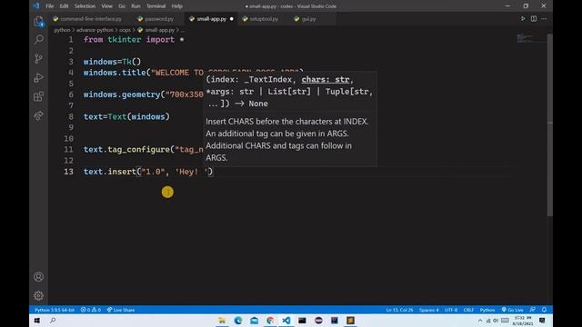 Small App Using GUI Development || Python end to end course #73 смотреть онлайн